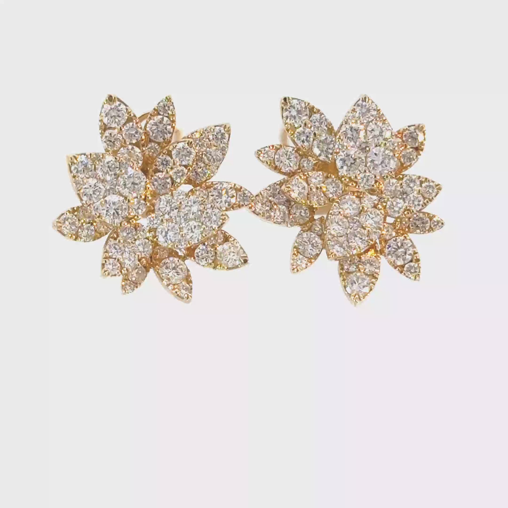 Flower Diamond Studs