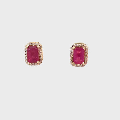 Keira Ruby studs