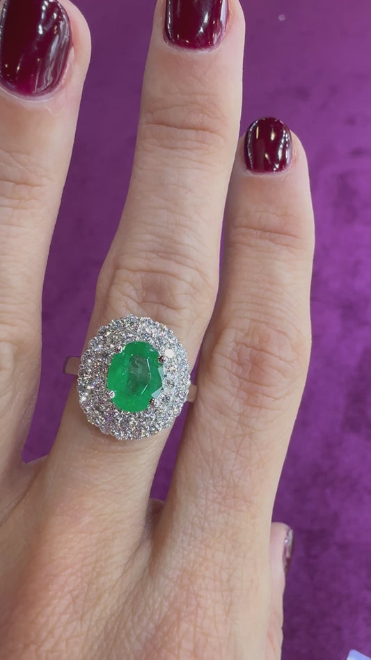 14k emerald ring