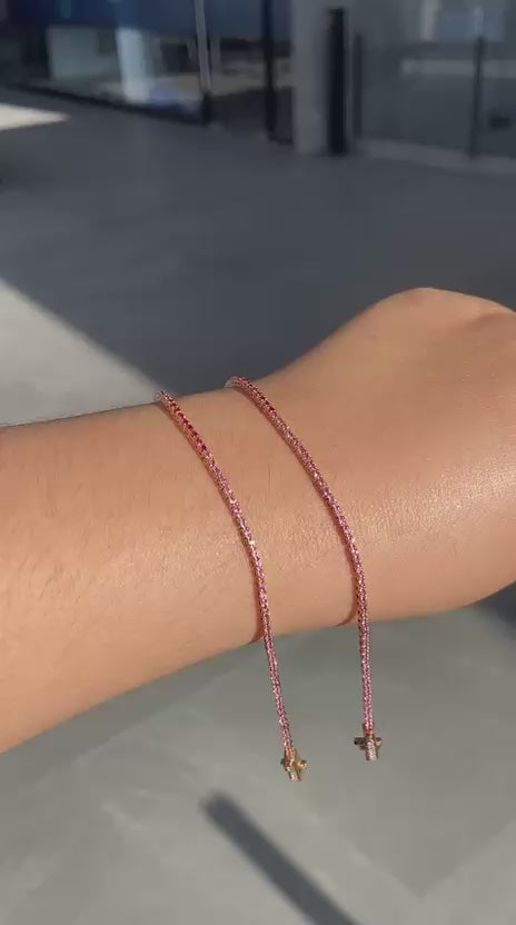 Thin Tennis Bracelet