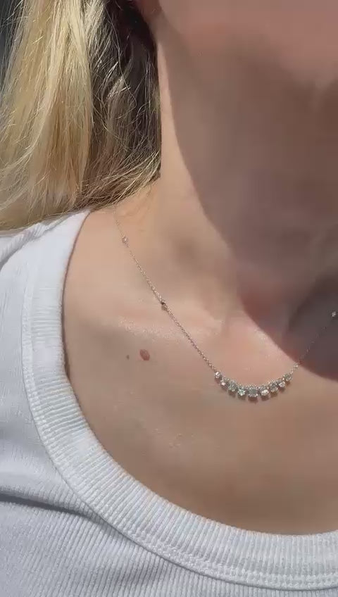Smile Baguette Necklace