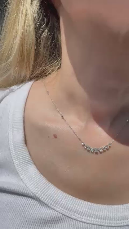 Smile Baguette Necklace