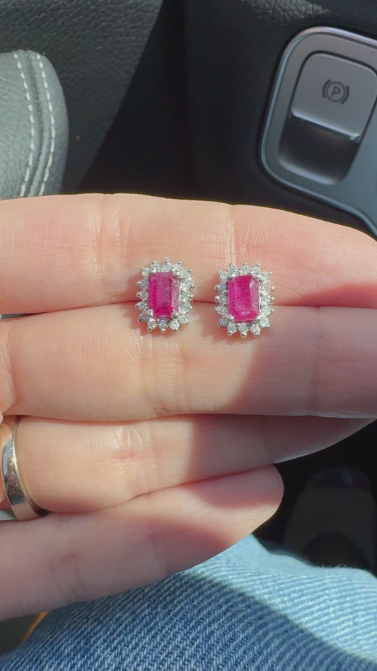 Ruby white gold