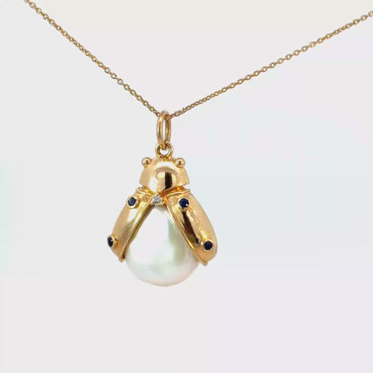 14K  Bug Pendant