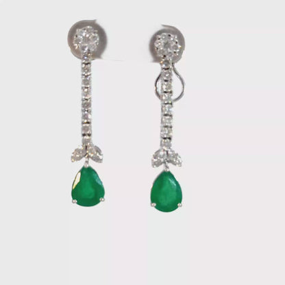 Elegant Emerald Earrings