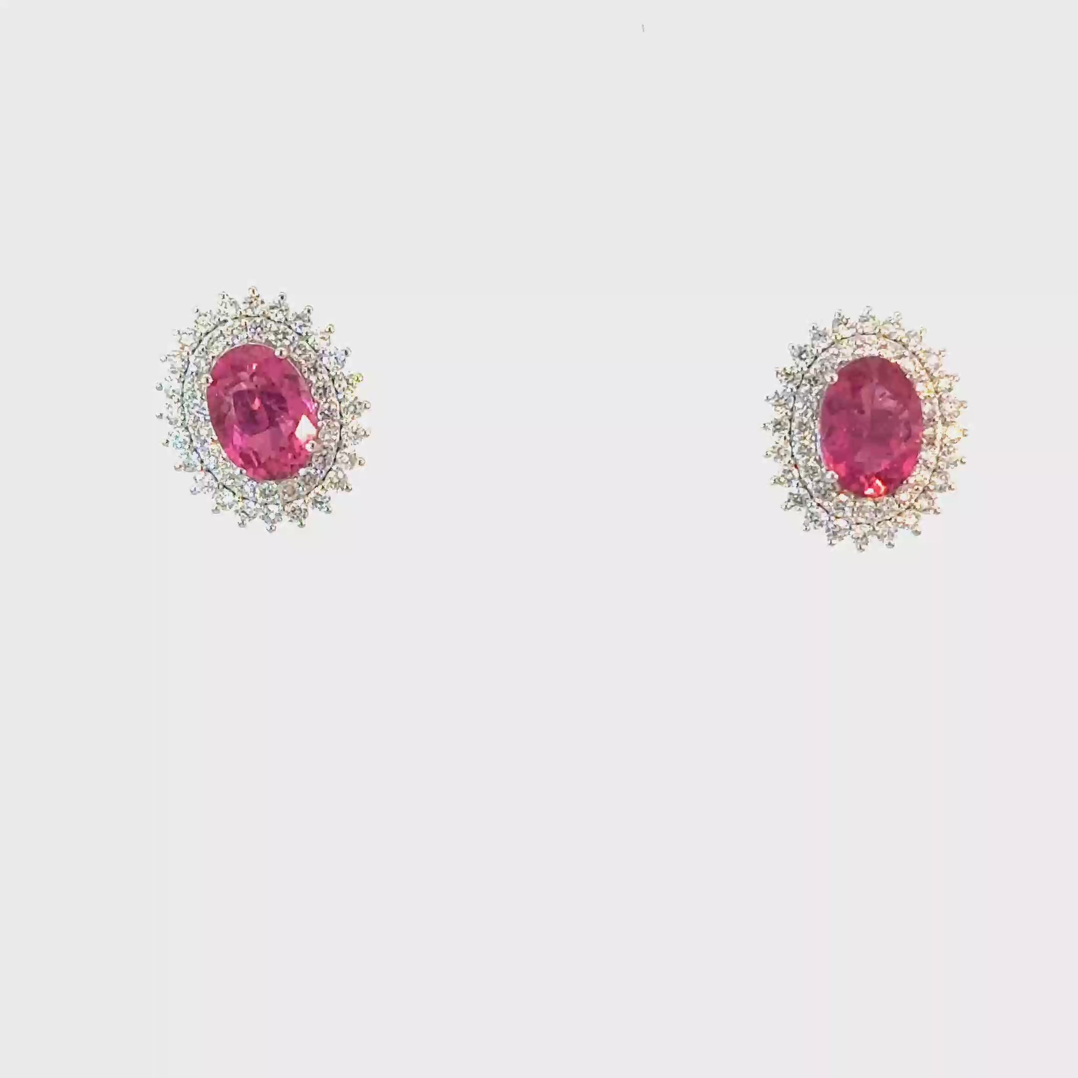 Oval Tourmaline Studs