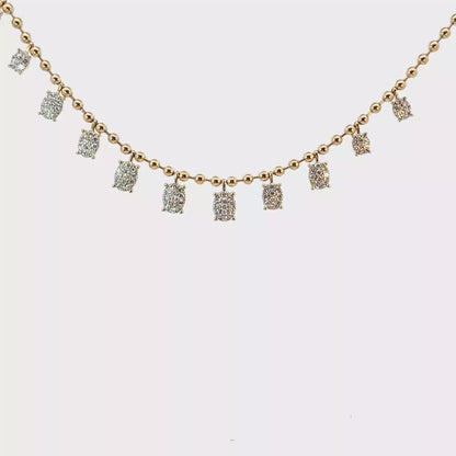 Elegant Multidiamond Necklace