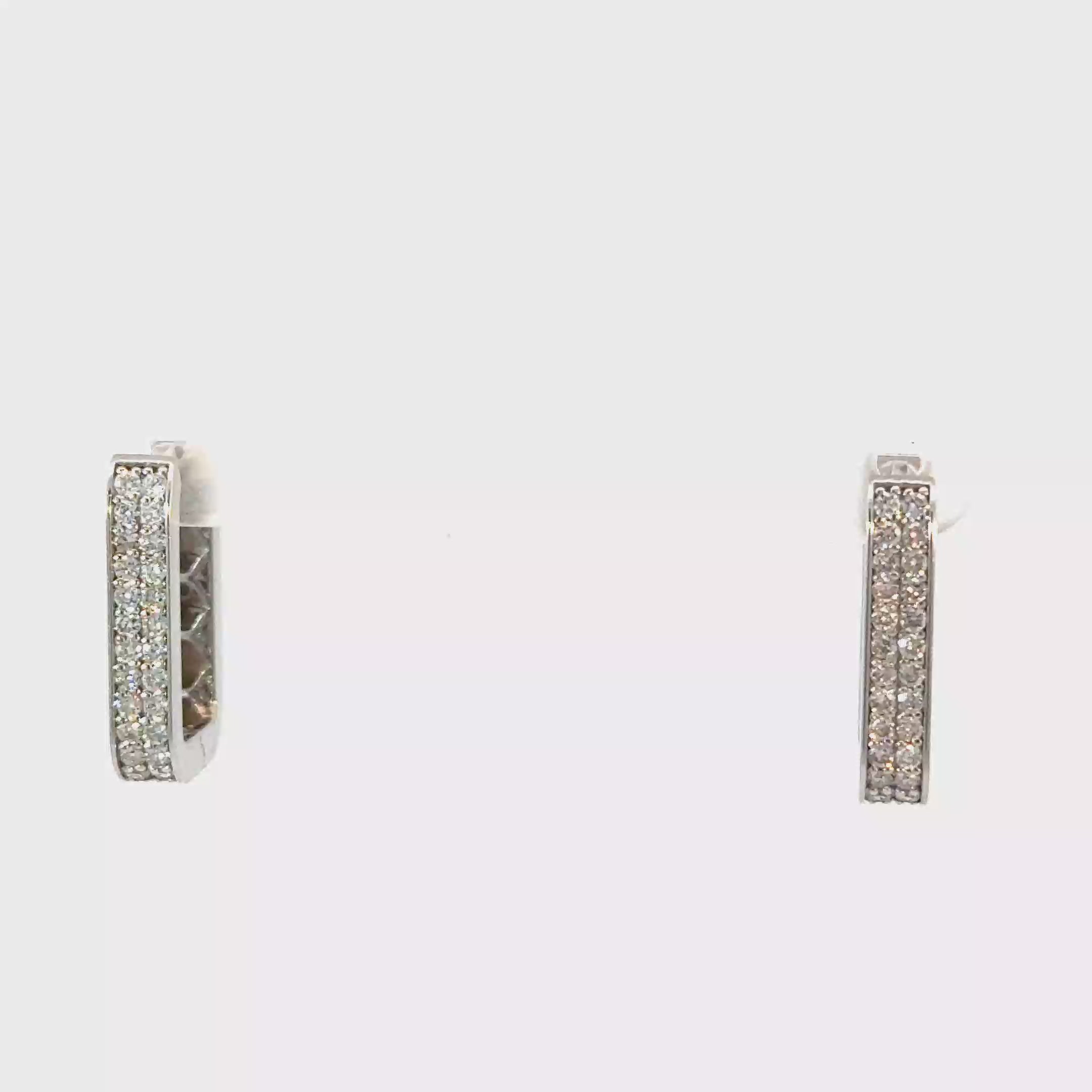 Square Diamond hoops
