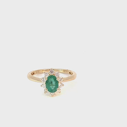 Emerald & Diamond ring