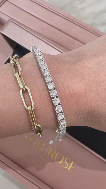 14k Classic Tennis Diamond  Bracelet