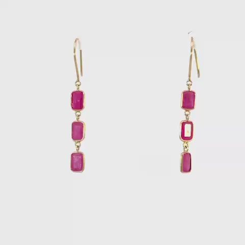 Elegant Ruby Earrings