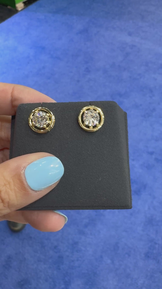 2ct lab Diamond Earrings
