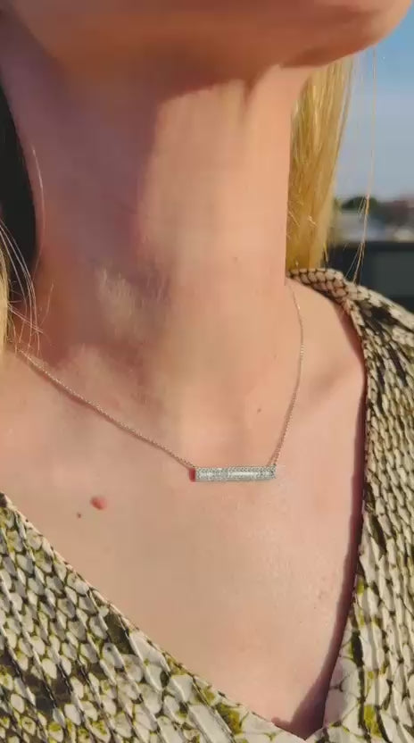 Tag Necklace Diamond