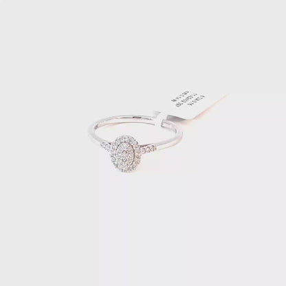 Oval multi diamond Ring