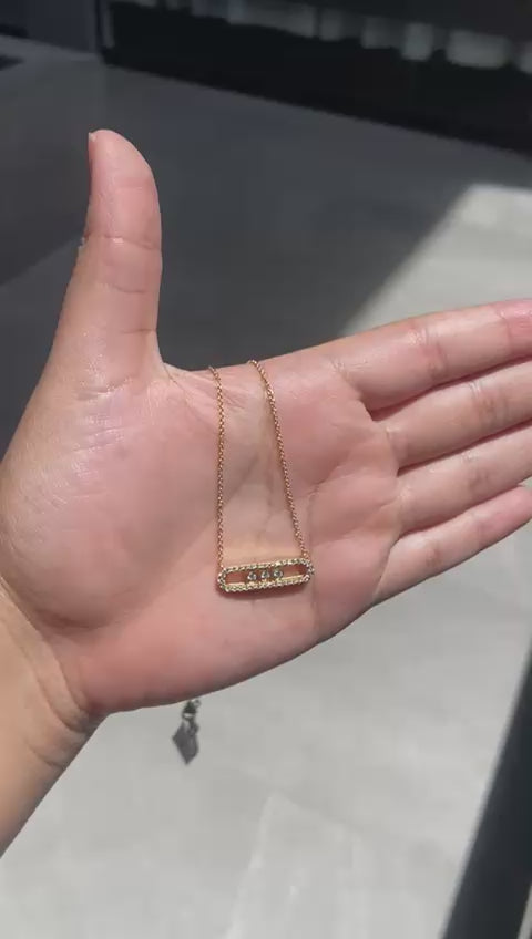 3 diamond necklace