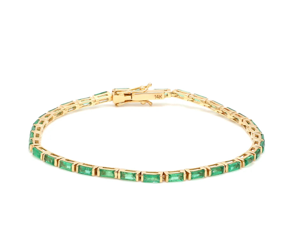 Emerald Baguette Bracelet