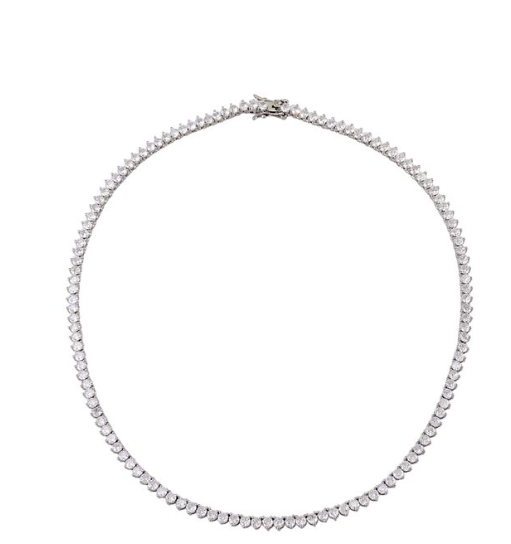 Tennis Necklace 3 Prong